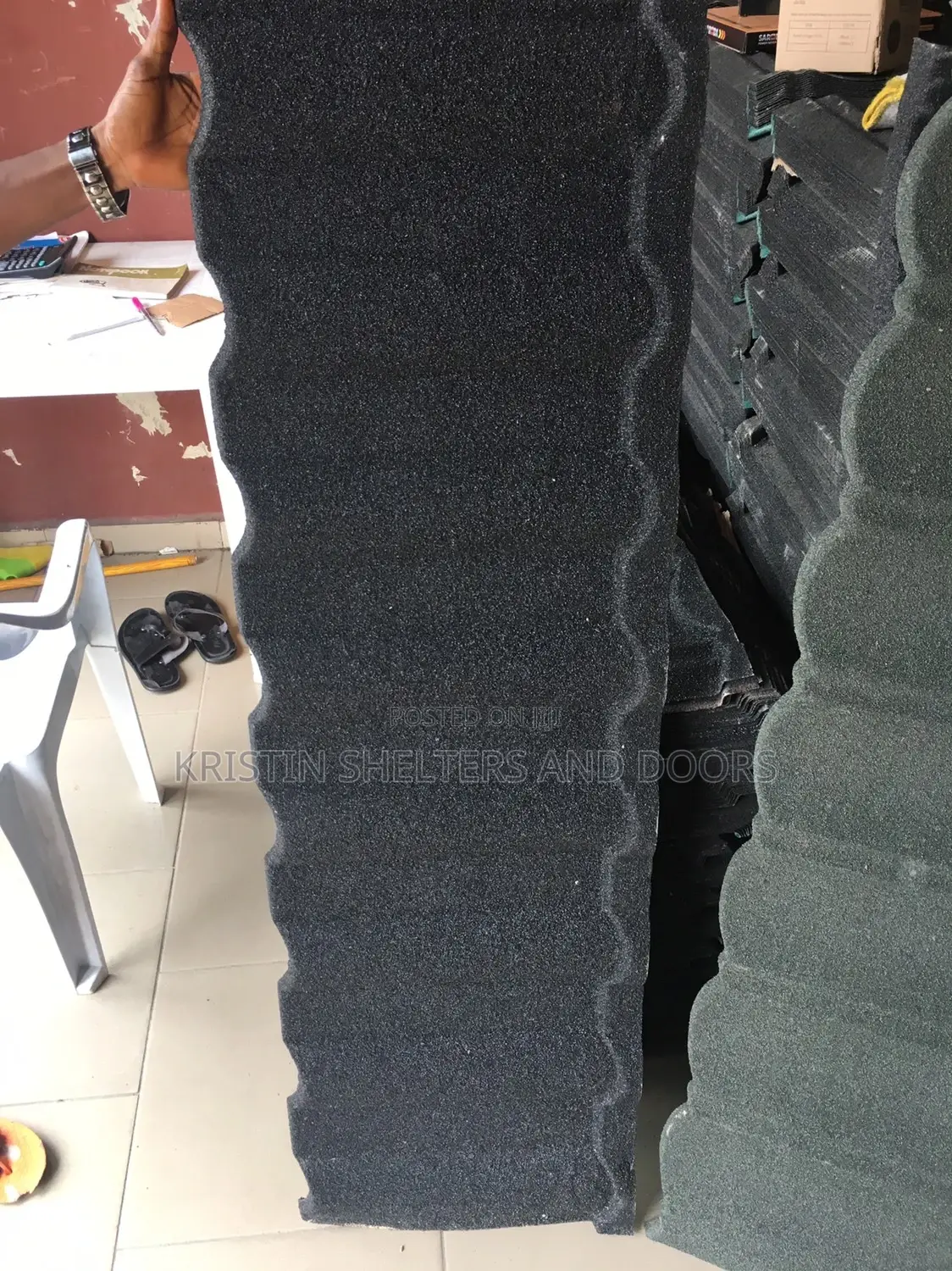 0.55 Gauge Black Stone Coated Roofing Sheet