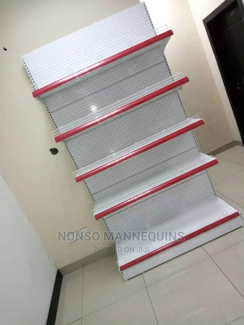 New Single Sided 4 Feets Width Supermarket Display Shelves