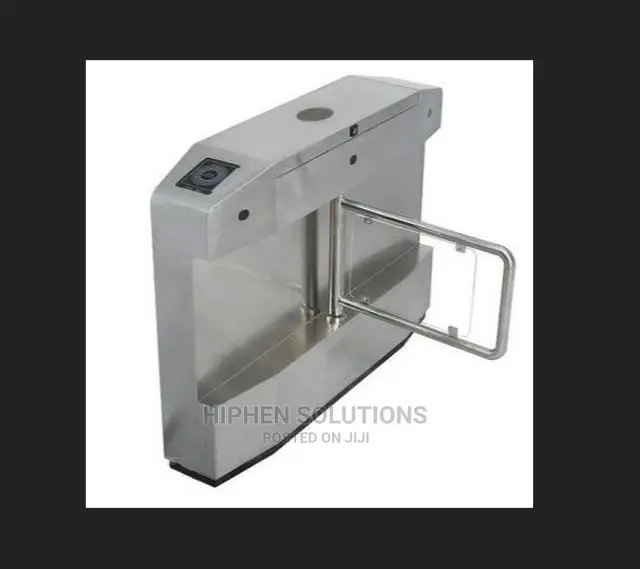 Swing Gate Bar Code Fingerprint Reader Turnstiles By Hiphen