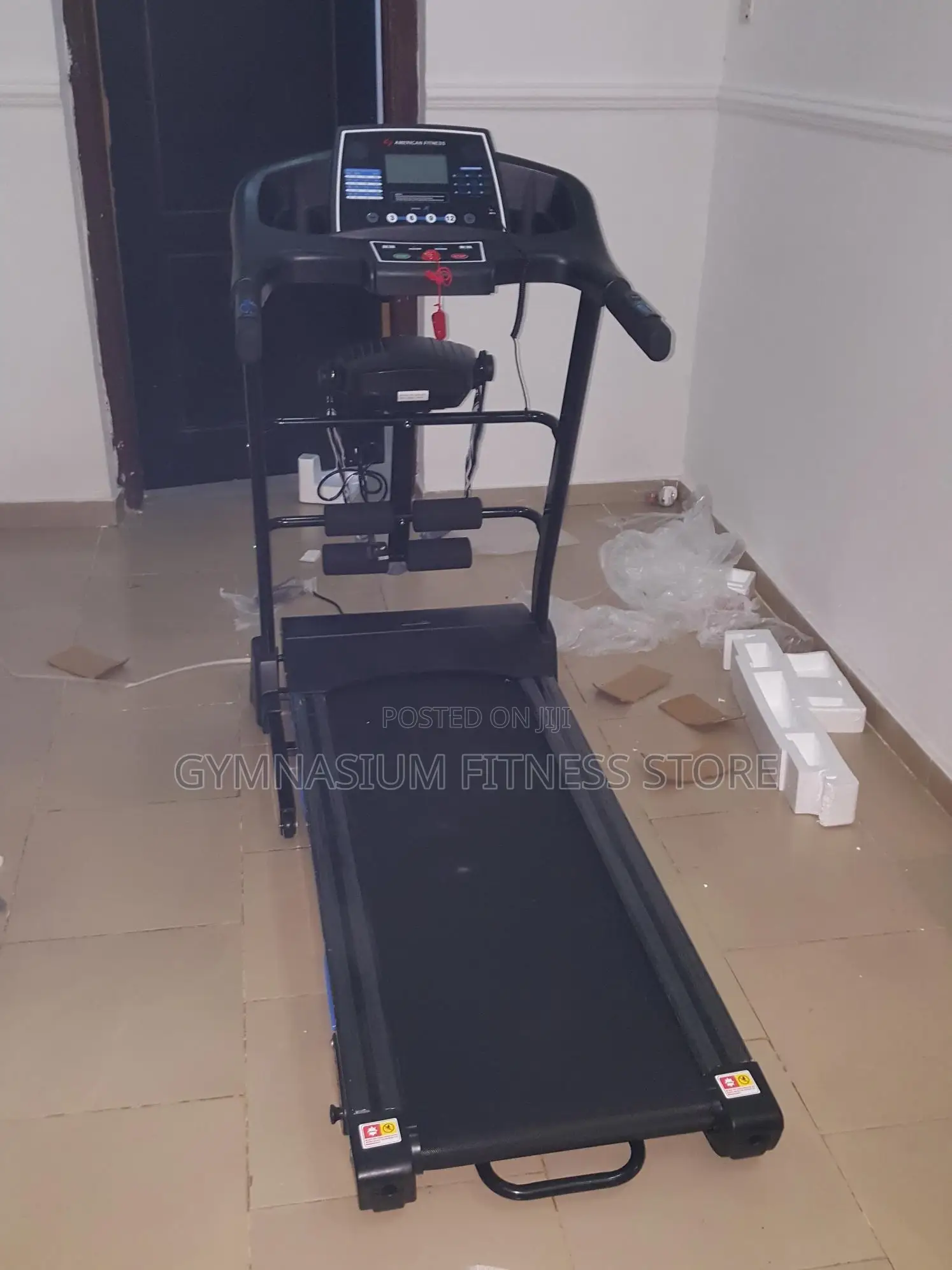 2hp Treadmill With Massager Black 2