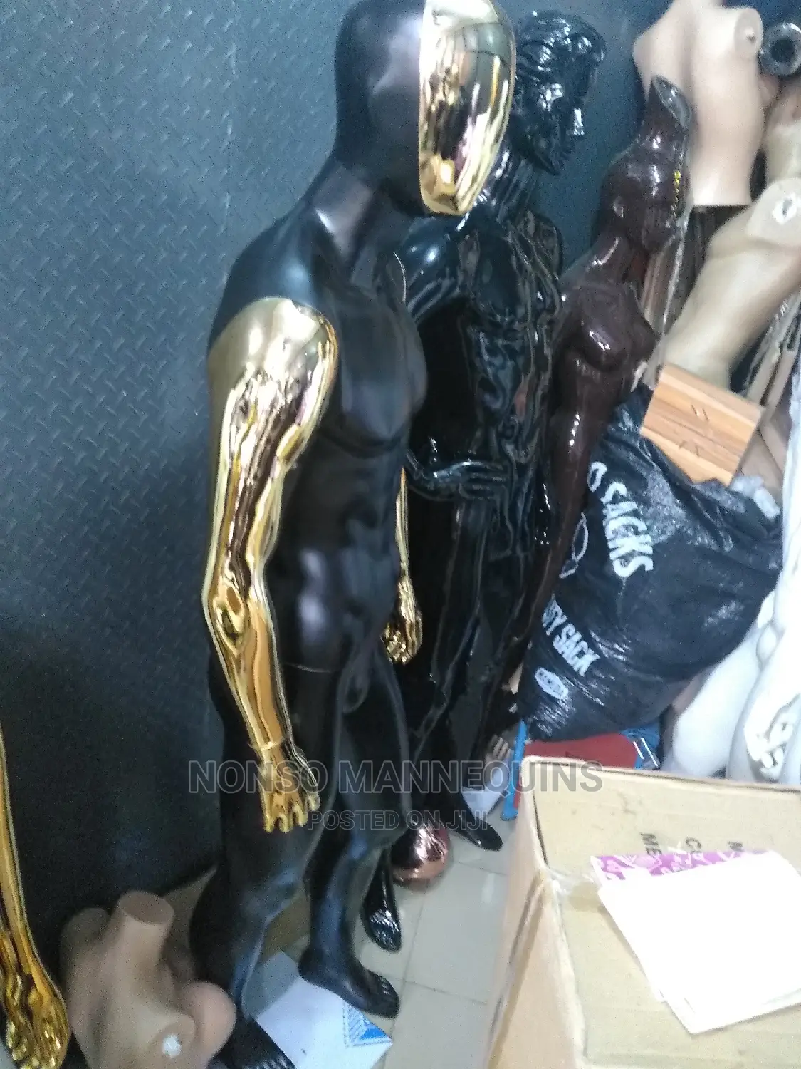 Gold White, Black Gold Display Mannequins