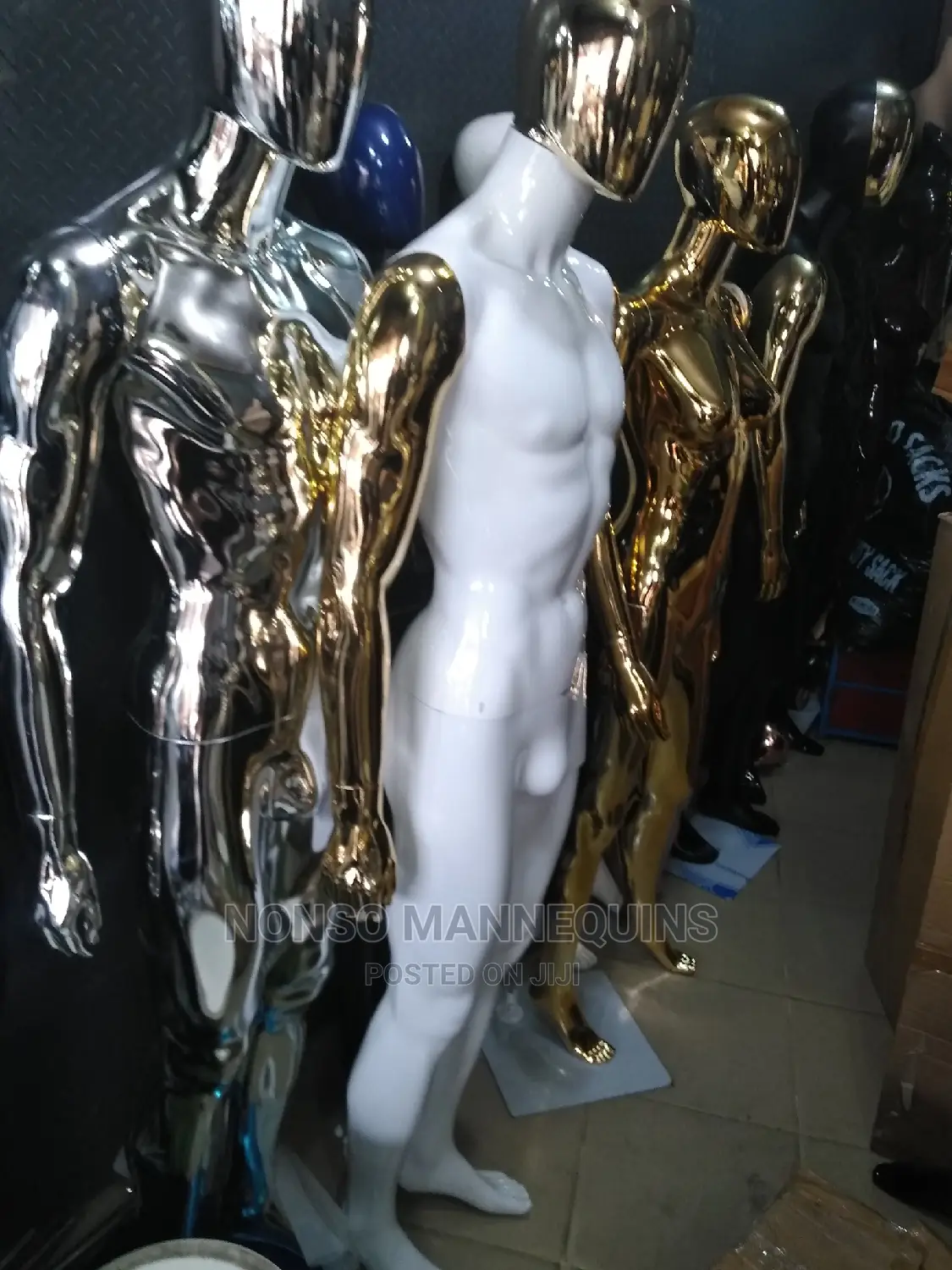 Gold White, Black Gold Display Mannequins