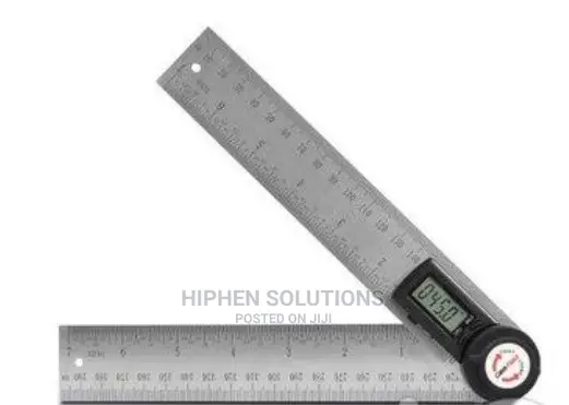 Angle Finder 7-inch Protractor (200mm Stainless Steel By Hiphen