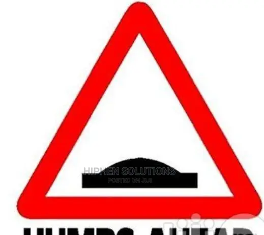 Safety Hump Warning Sign By Hiphen Solutions