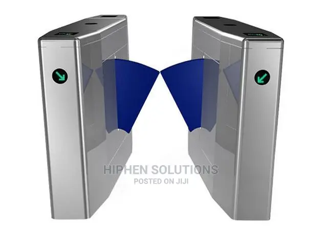 Metal Flap Barrier Access Control Turnstile Gate BY HIPHEN SOLUTIONS