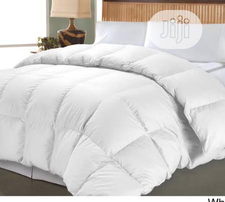 100% White Cotton Duvet, Bedsheet and 4 Pillow Cases