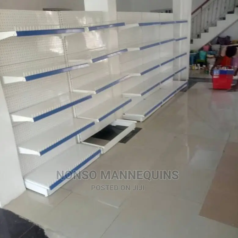 5 Layers Wall Side/Single Sided Supermarket Display Shelves
