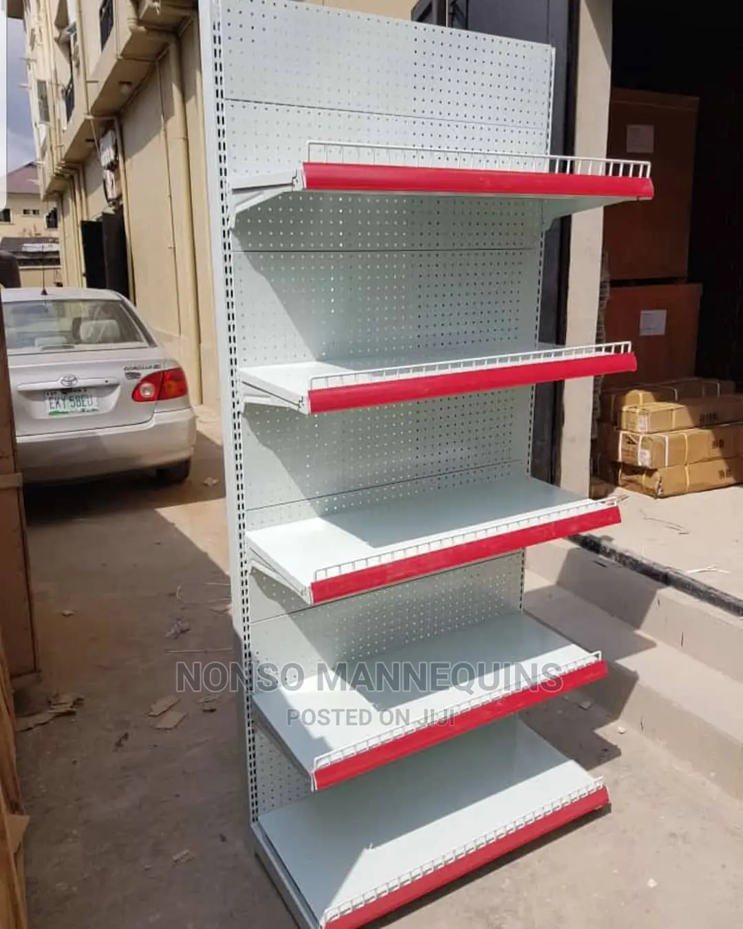 5 Layers Wall Side/Single Sided Supermarket Display Shelves