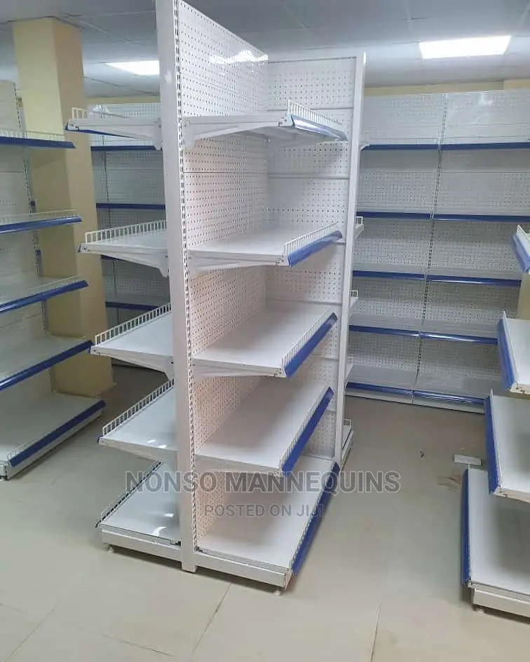 5 Layers Wall Side/Single Sided Supermarket Display Shelves