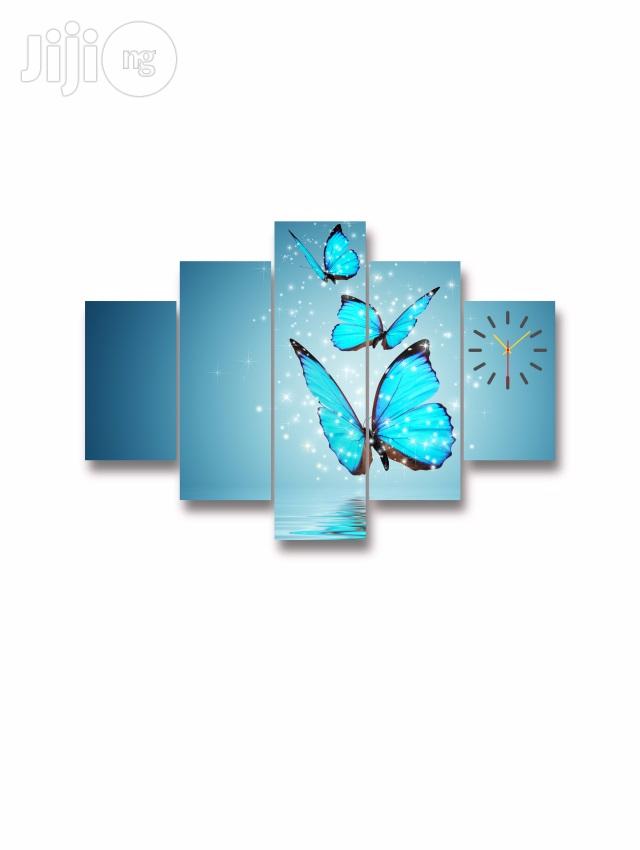 Blue Butterflies Canvas Wall Art Cp013