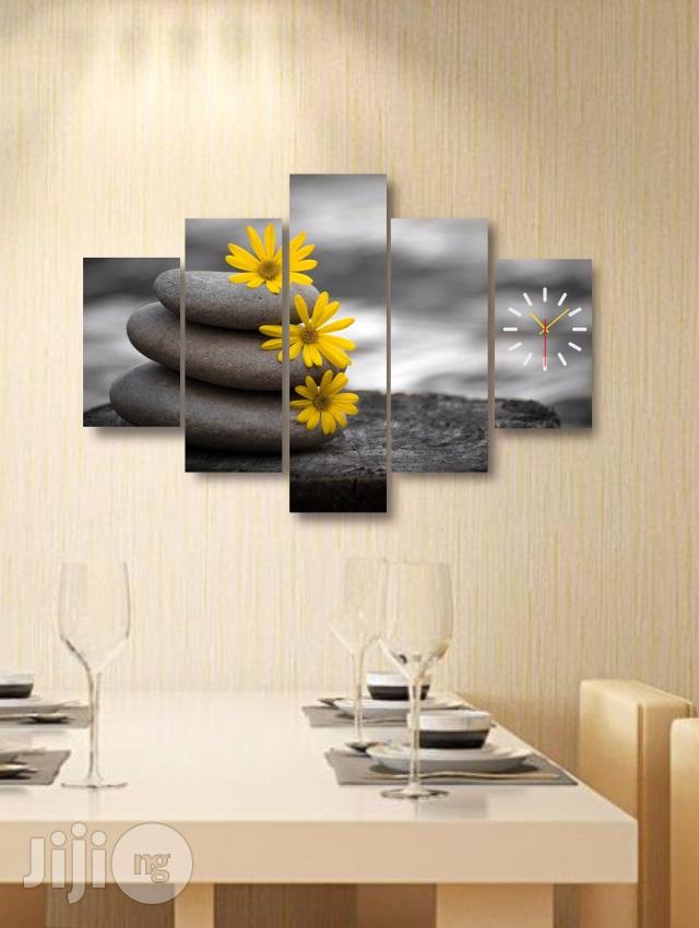 Black Pebbles Canvas Wall Art Cp012