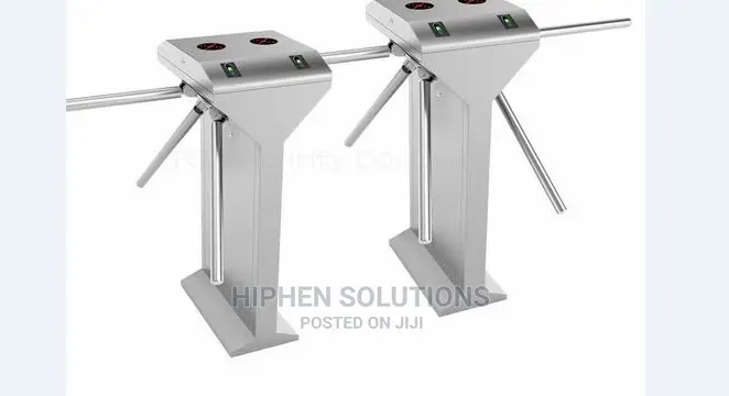 Silver Coloured Access Control Gate BY HIPHEN SOLUTIONS LTD