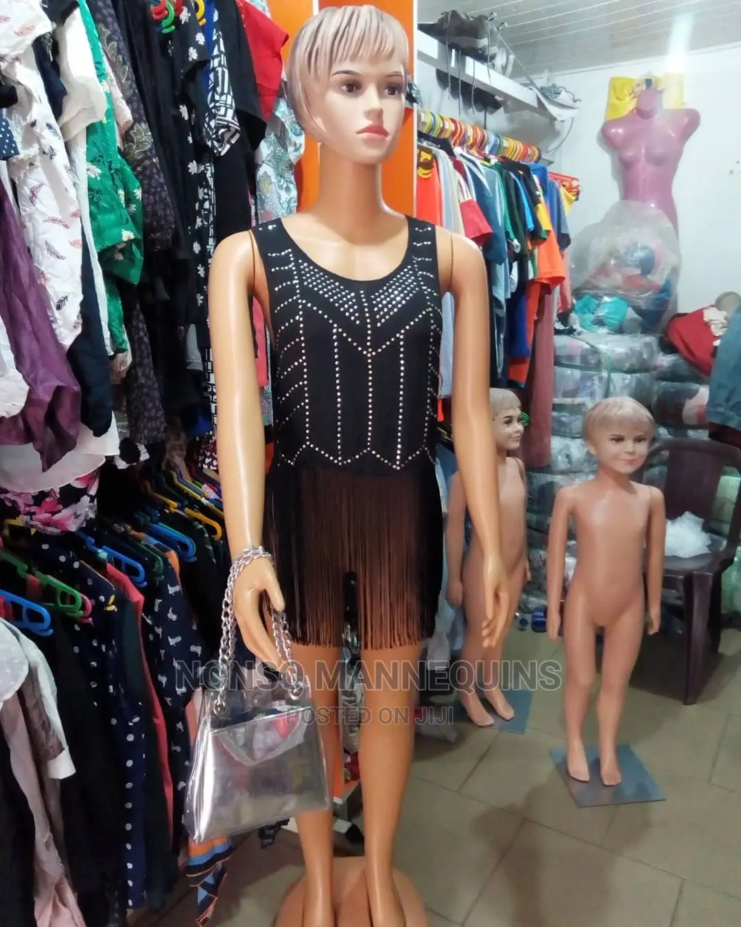 Pretty Face Customized Hair Female Plastic Mannequin 1DF