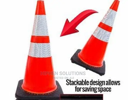 28" Orange Safety Traffic PVC Cones By Hiphen Solutions