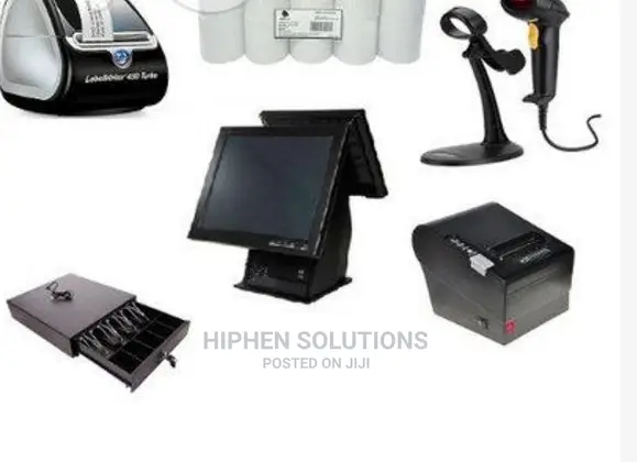 Touchscreen Receipt Printer + Barcode Scanner + Drawer + Paper By Hssl