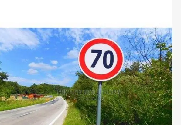 Aluminum Reflective Safety Maximum Speed Warning Sign By Hssl