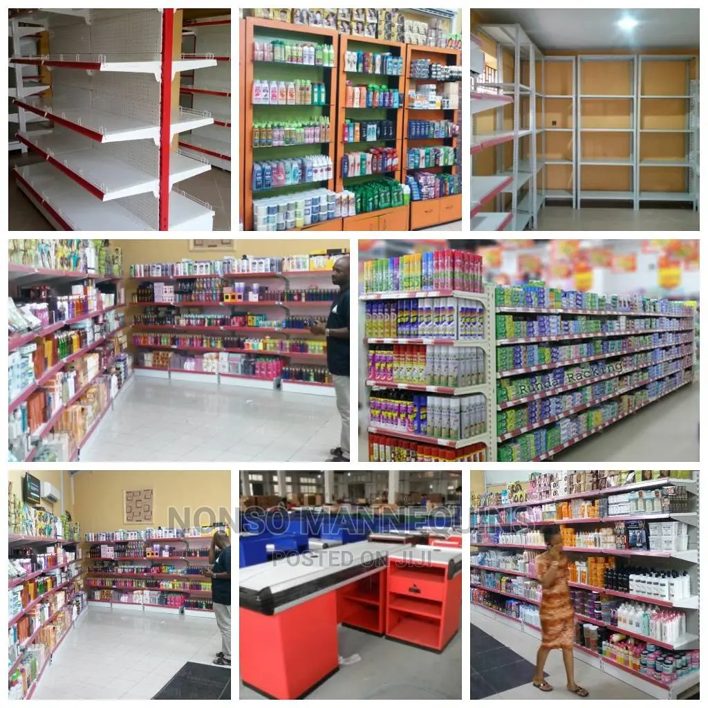 High Quality Supermarket Display Shelves Single Sided