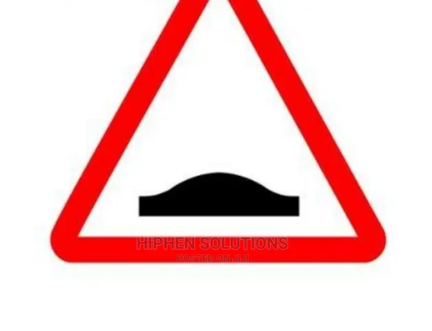 Hiphen Solutions Safety Hump Warning Sign By Hssl