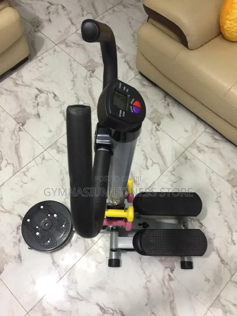 Standing Stepper With Handle, Dumbbell And Twister Yellow