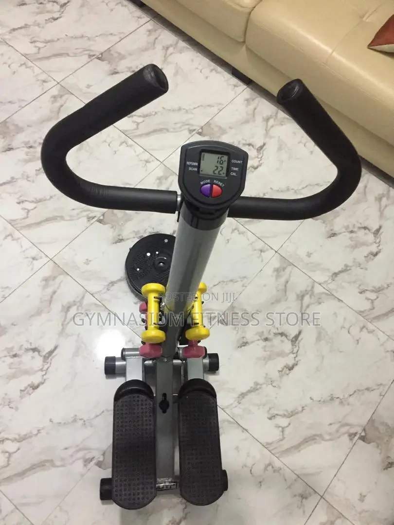 Standing Stepper With Handle, Dumbbell And Twister Yellow