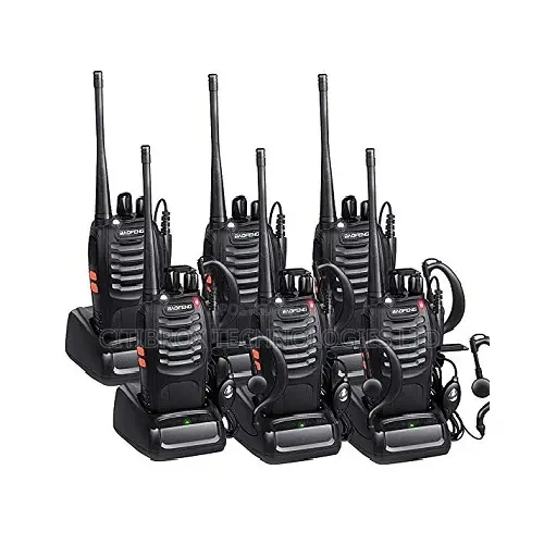 Baofeng Two Way Radio Walkie Talkie With Earpiece-6pcs