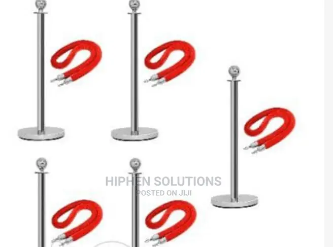 Rope Type Stanchion Crowd Control Queue Barrier 5 Posts By Hsl