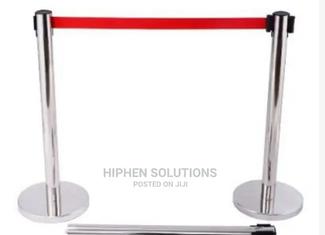 Retractable Belt Stanchion Crowd Queue Control Barrier Post By Hssl