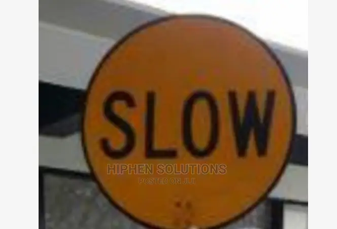 Traffic Slow Sign By Hipp
