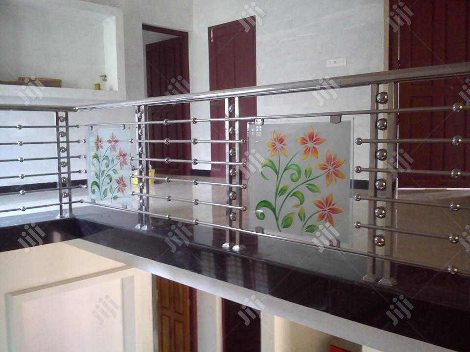 Handrails With Glass.