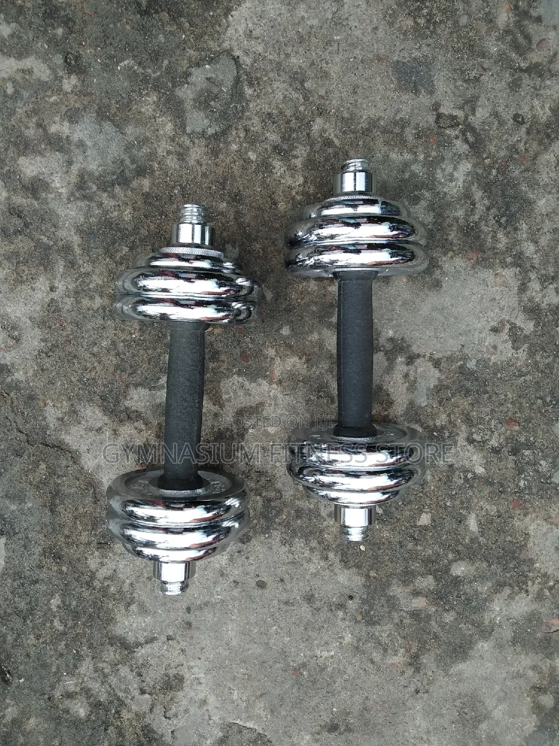 Pair Of 7.5kg Chrome Dumbbell 6223