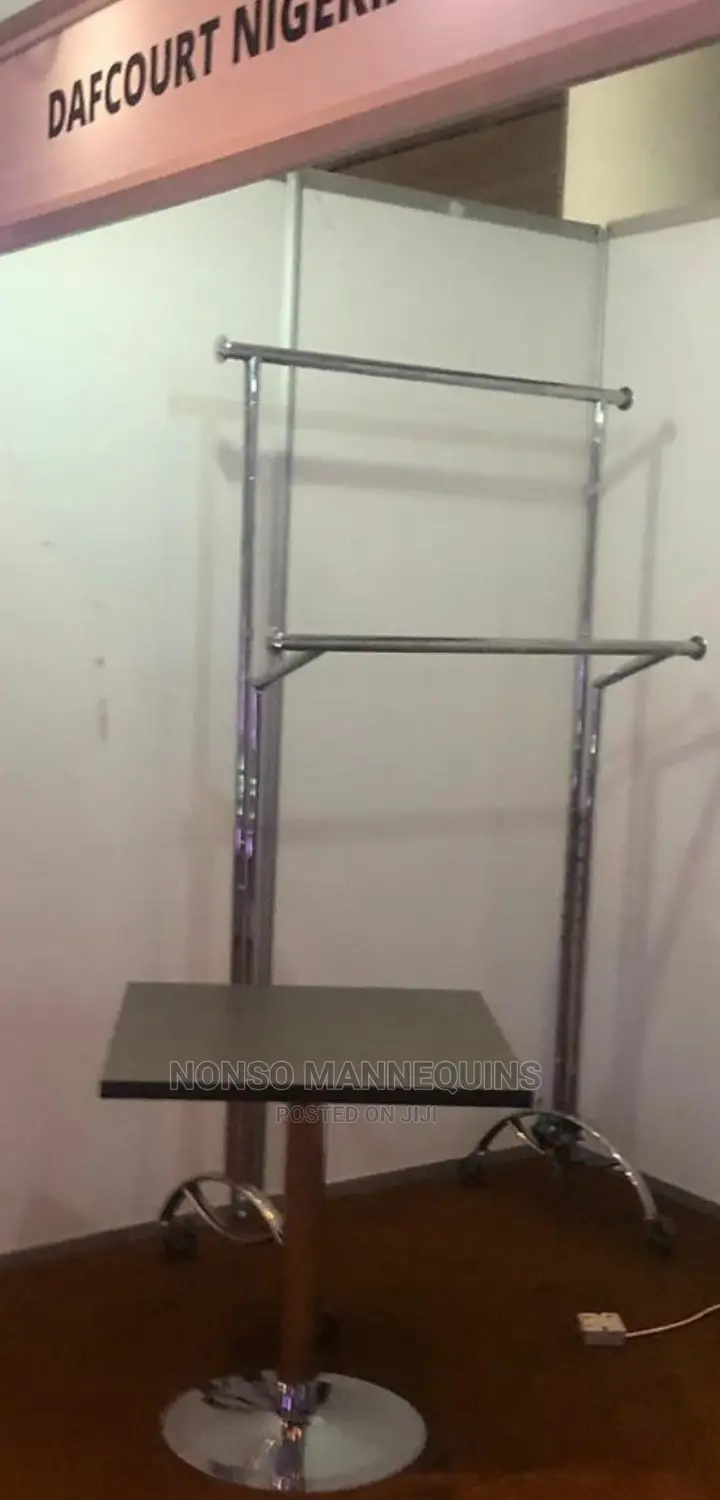 Stainless Stell Double Poles Armspread Clothe Rack