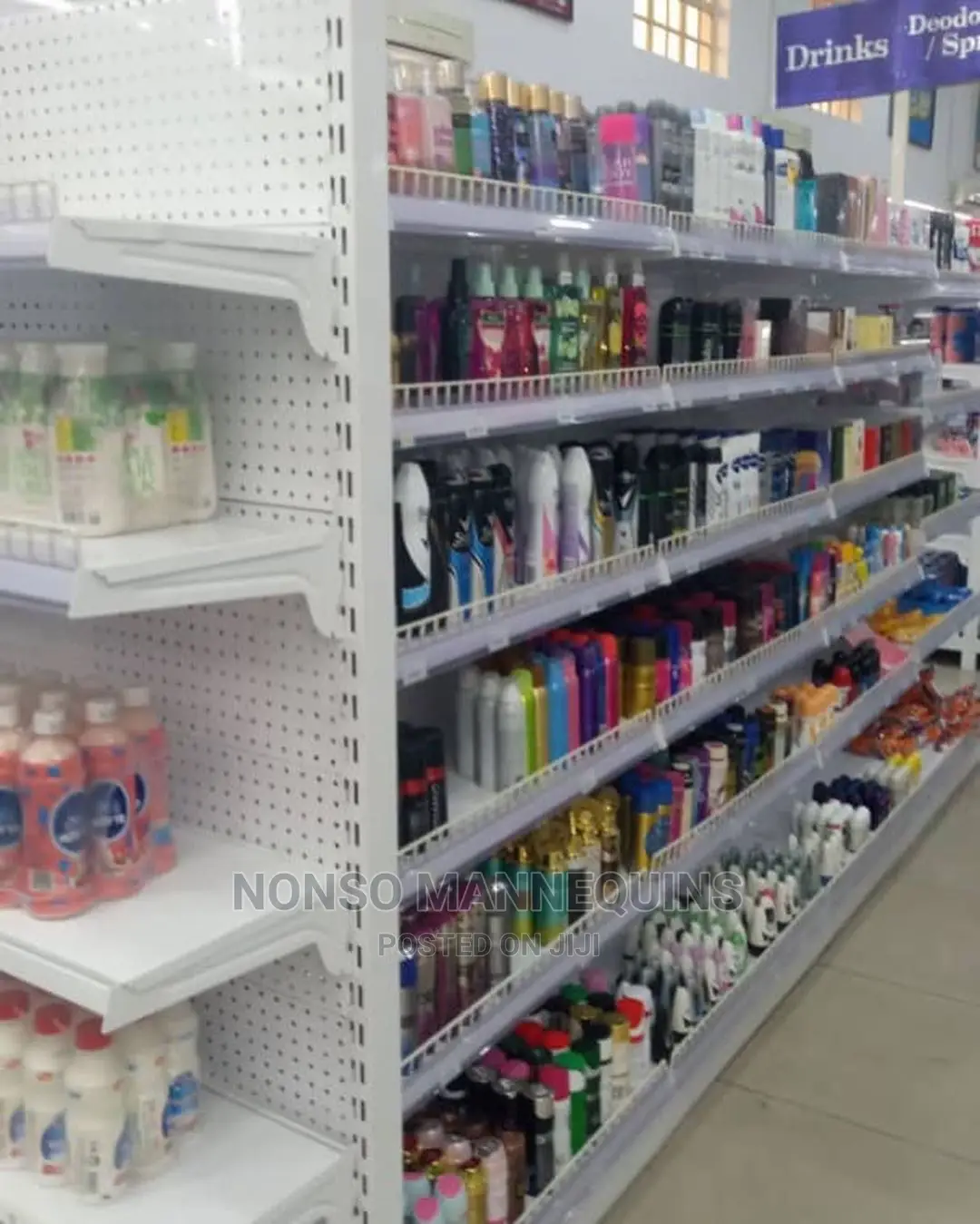 Single Sided Sand Blasted and Powder Coated Supermarket
