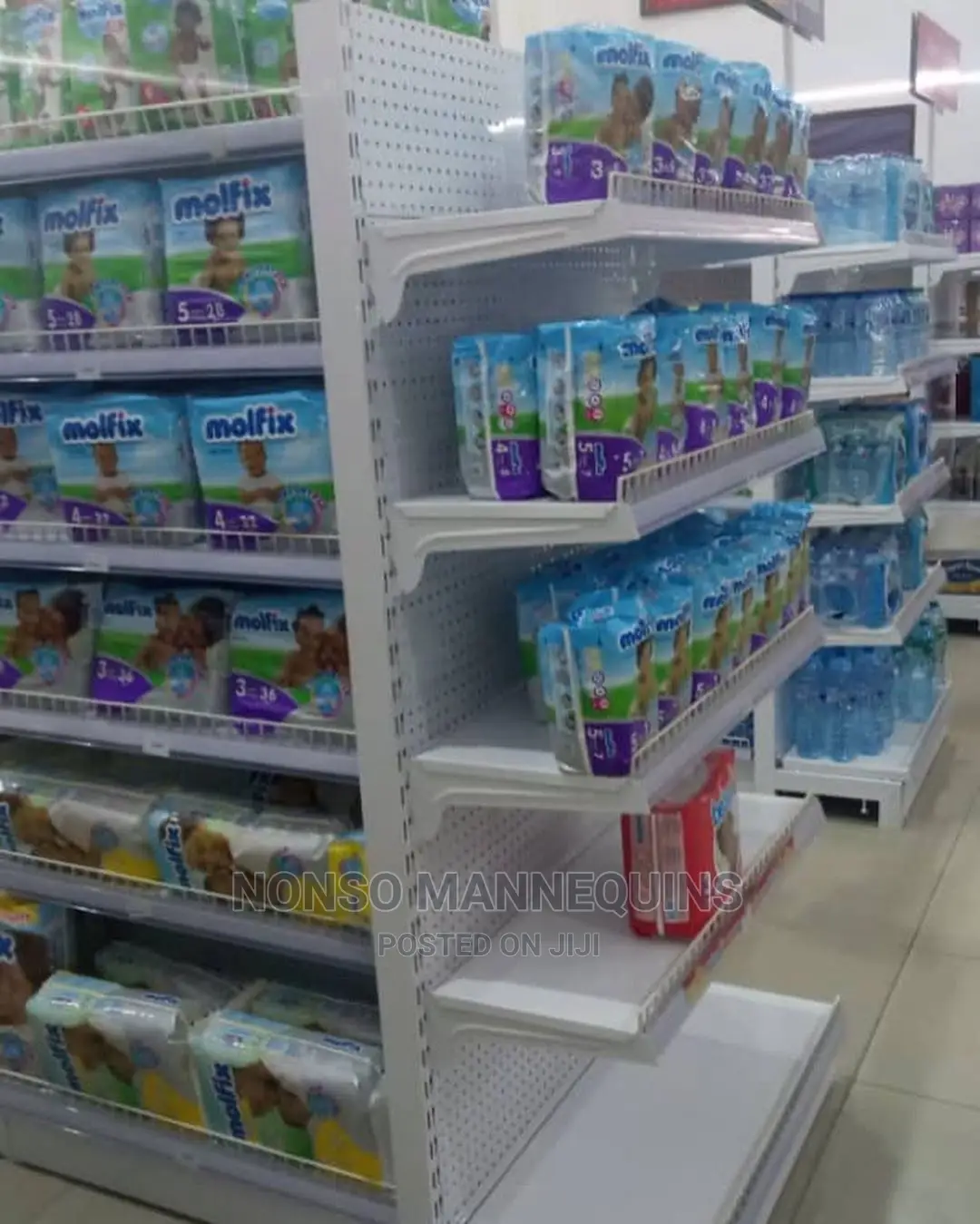 Single Sided Sand Blasted and Powder Coated Supermarket
