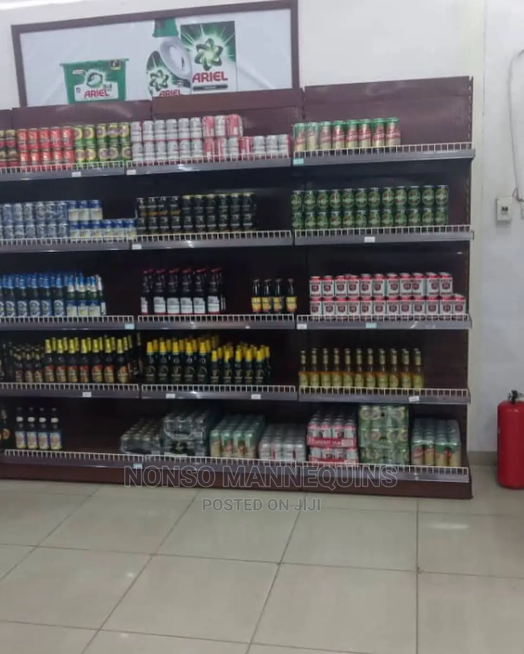 Single Sided Sand Blasted and Powder Coated Supermarket