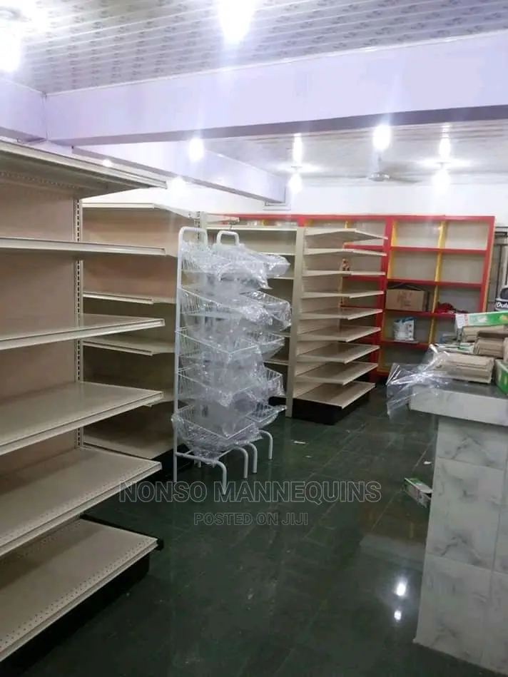 7feets Single Sided Supermarket Shelving Perforated Shelves
