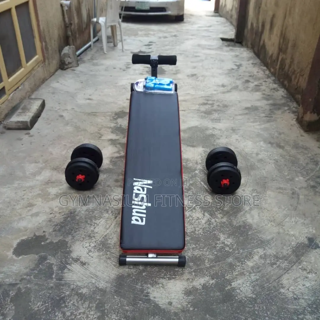 Sit Up Bench and Pair of 1.5kg Plastic Dumbbell567