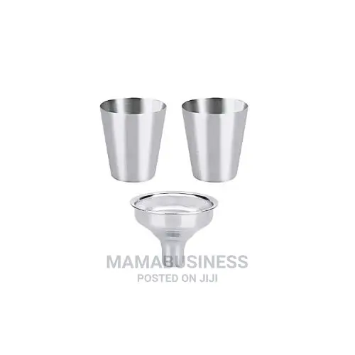 2pc Hip Liquor Cups + Funnel