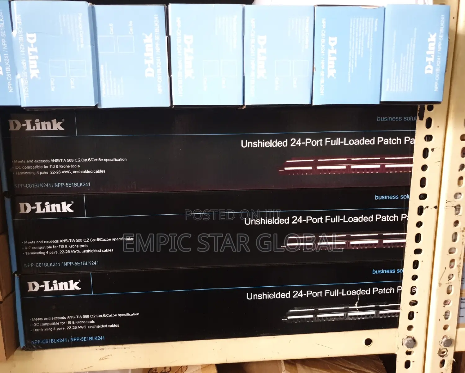 D-Link Unshielded 24-Port Full-Loaded Patch Panel Cat6