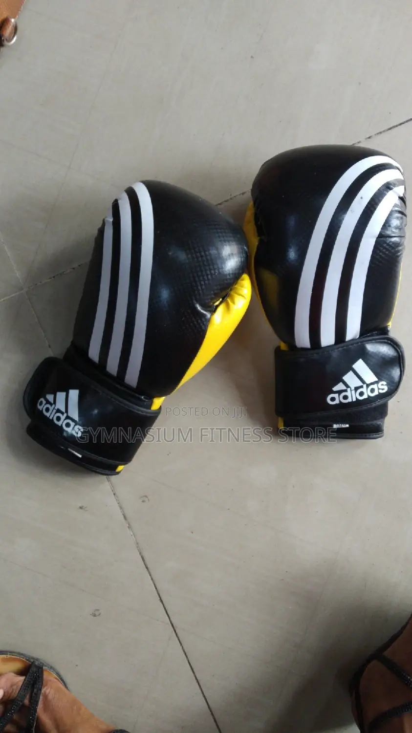 Boxing Glove With Strip Yellow and Black