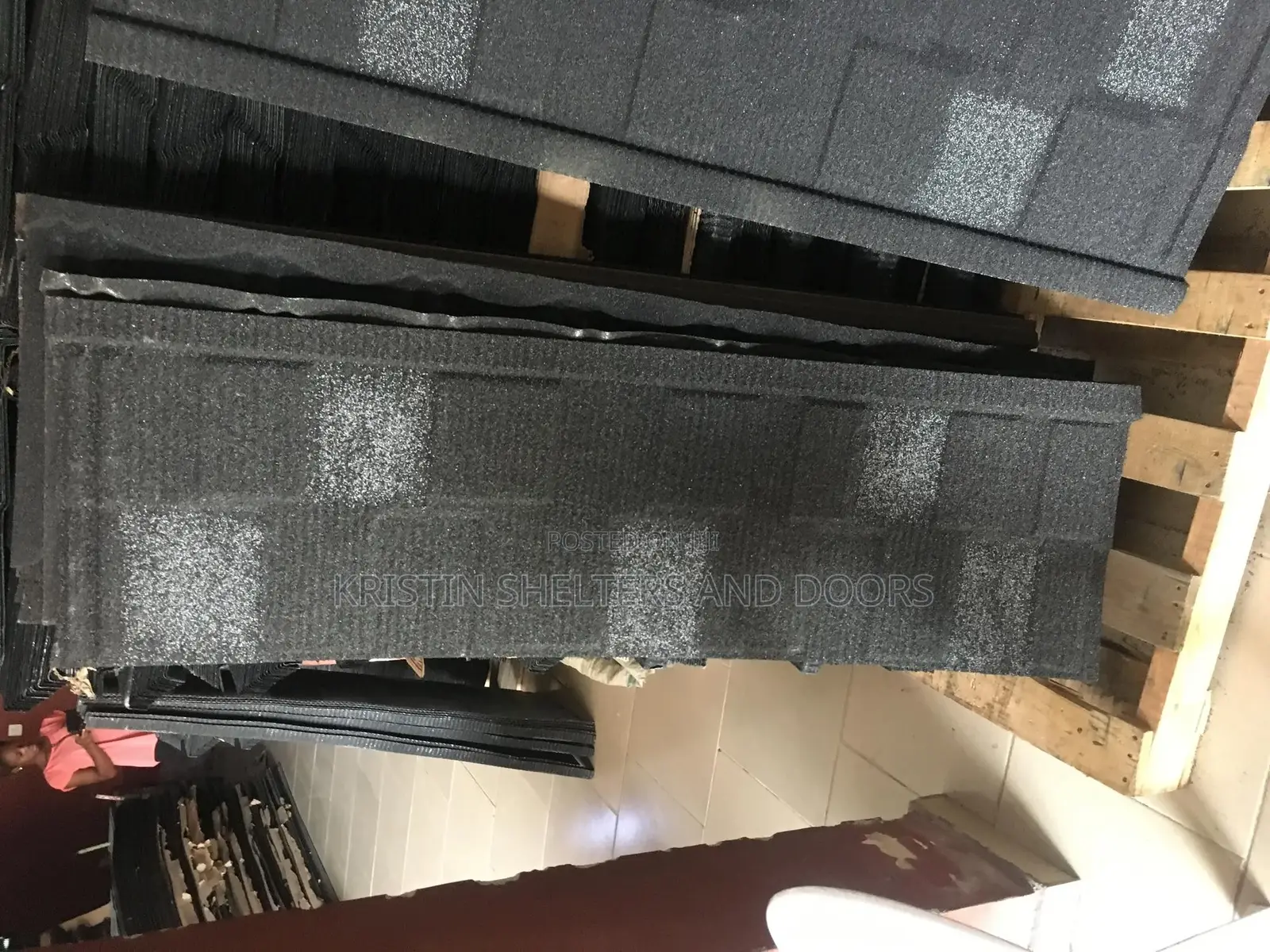 Pure Black And White Kristin Roofing Sheet