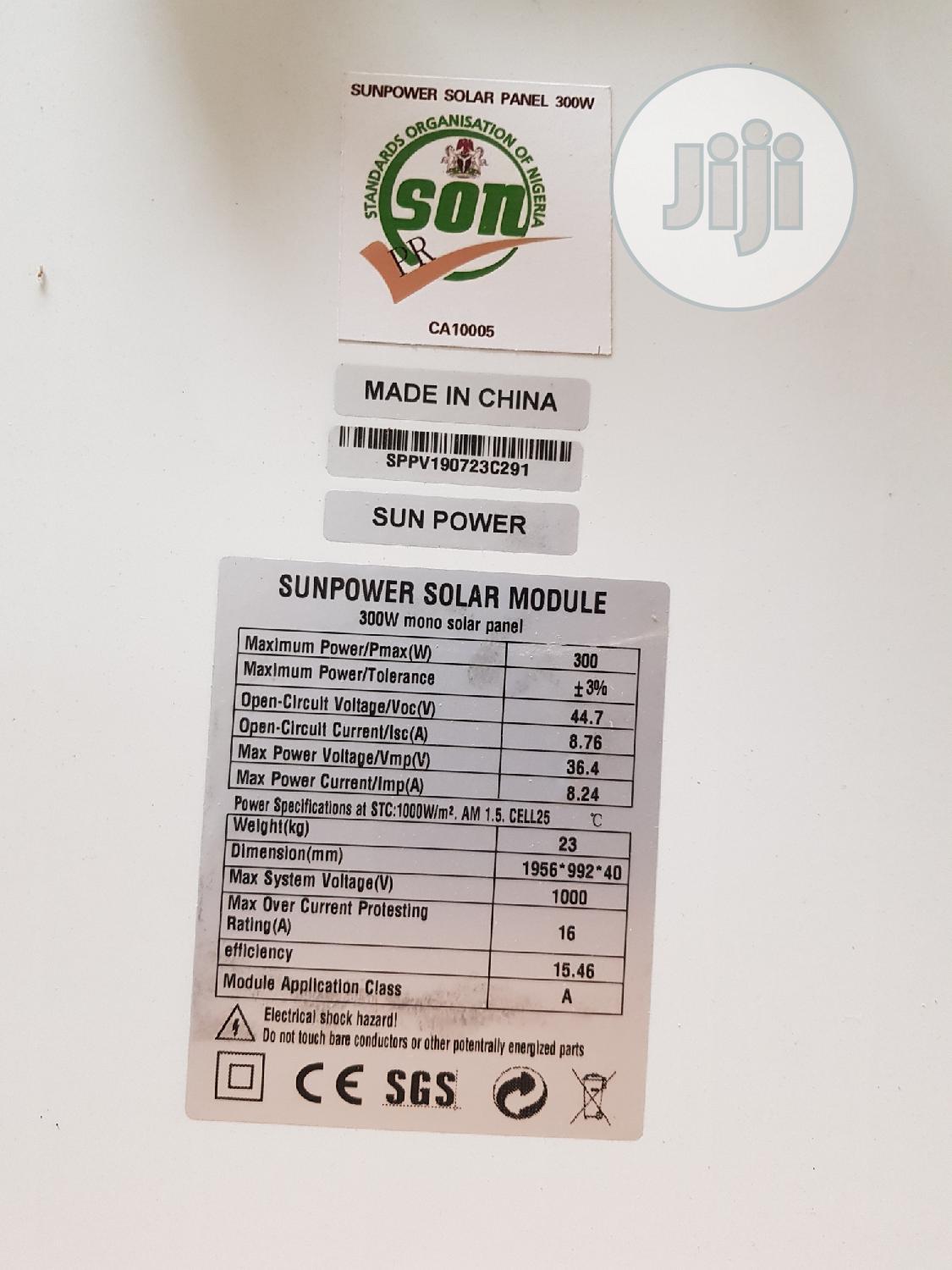 Sunpower 300w Mono Solar Panel