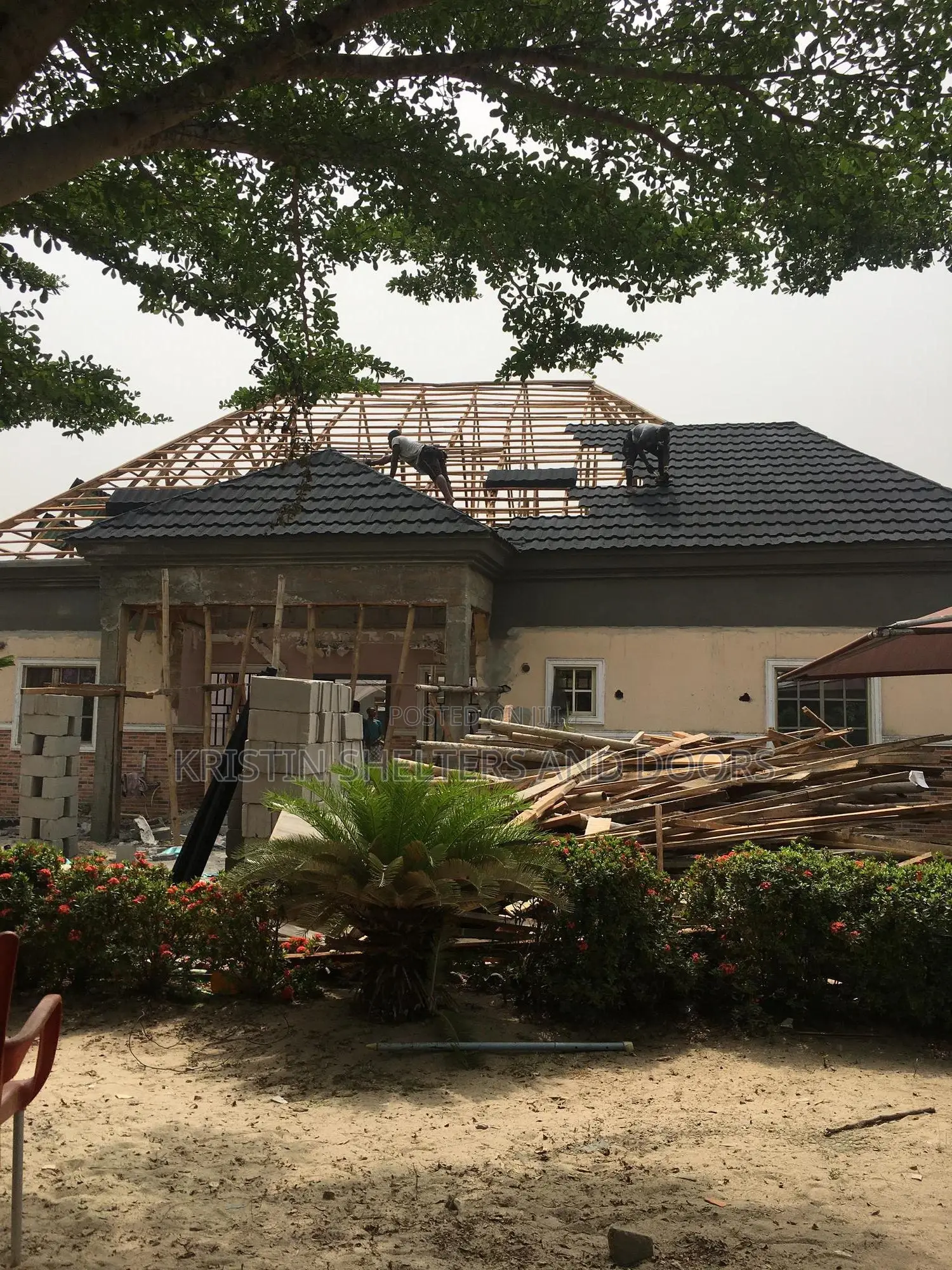 Kristin Pure Black Milano Stone Coated Roofing Sheet