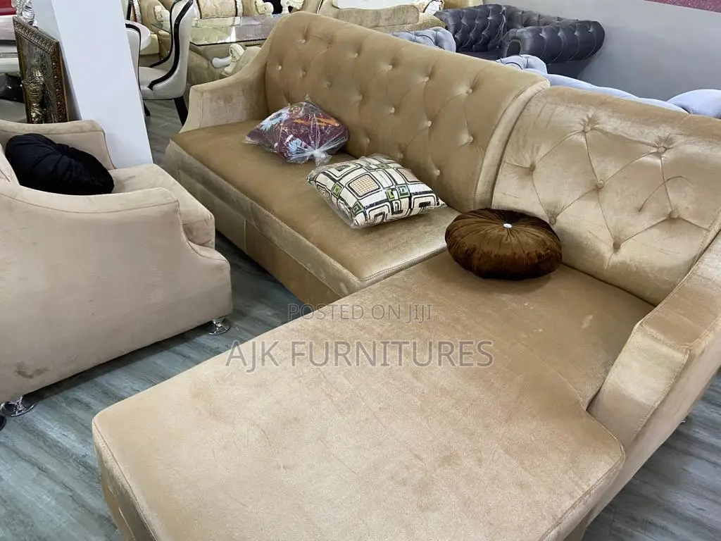 Stonnessness 6seater Velvet Fabrics Sofa