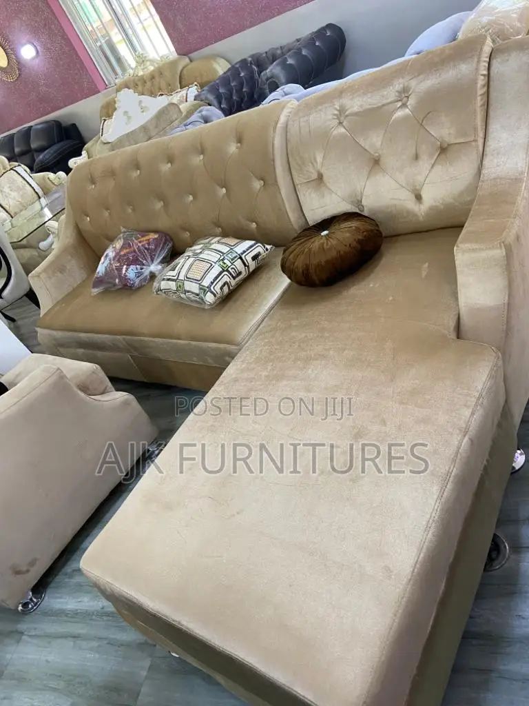 Stonnessness 6seater Velvet Fabrics Sofa