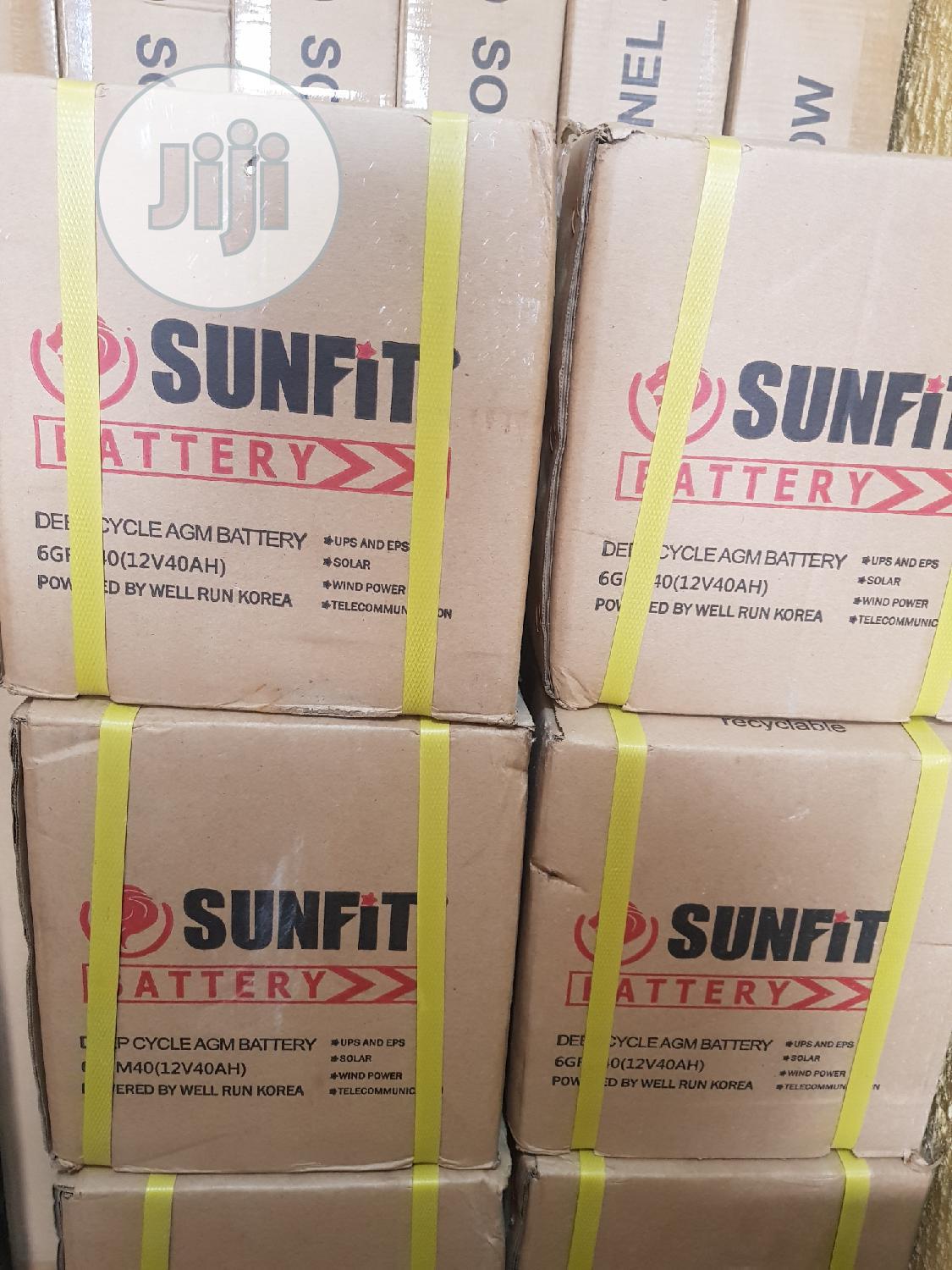 Sunfit 40a Battery