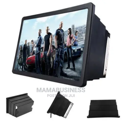F2 Box Shaped 3D Screen Magnifier - Black