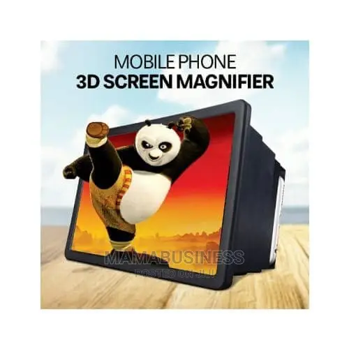 F2 Box Shaped 3D Screen Magnifier - Black