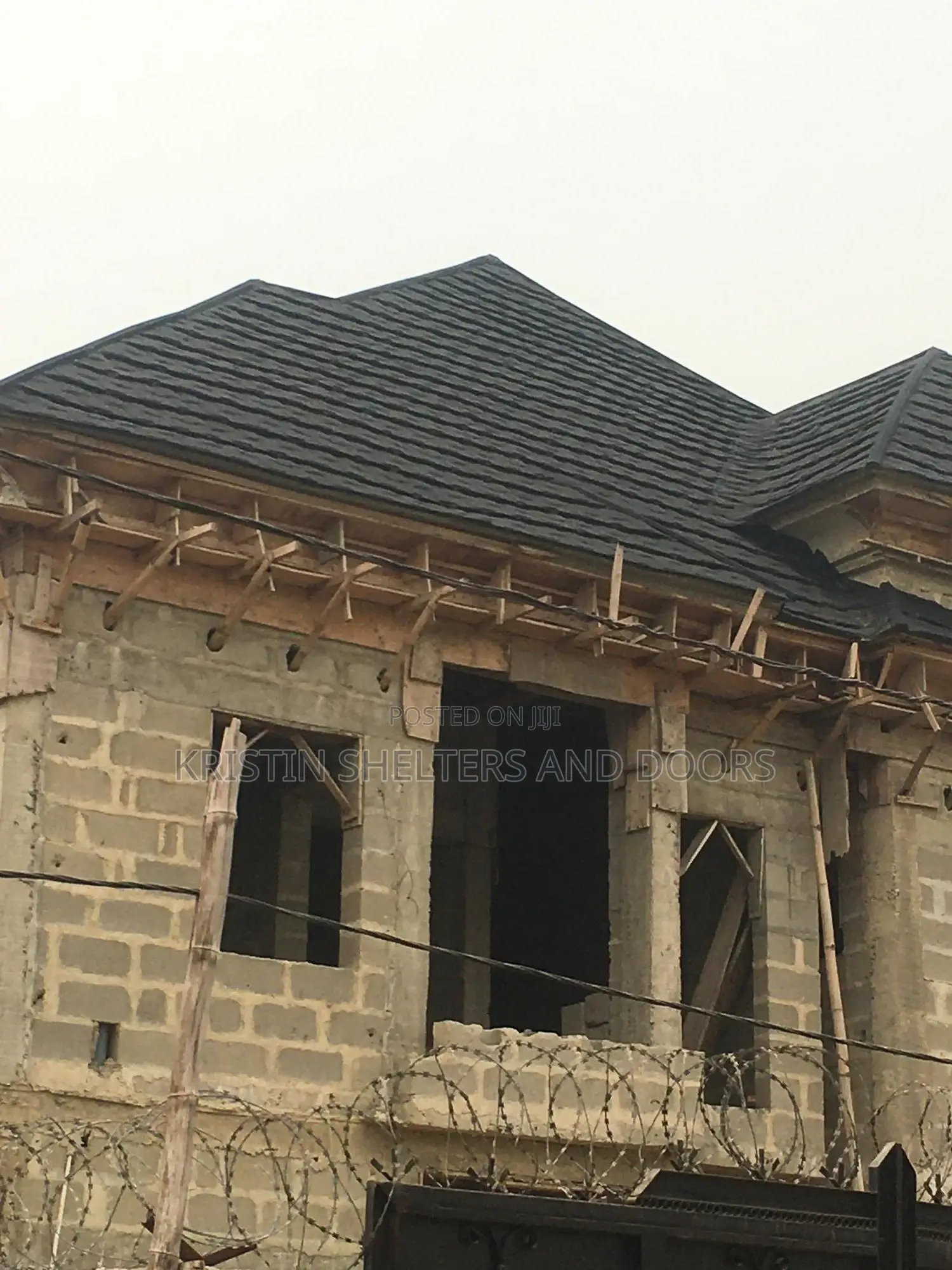 Pure Black Kristin Stone Coated Roofing Sheet