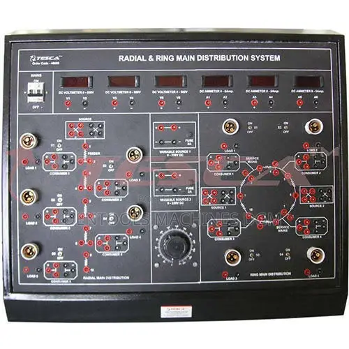 Tesca Radial & Ring Main Distribution System Trainer, For Laboratory