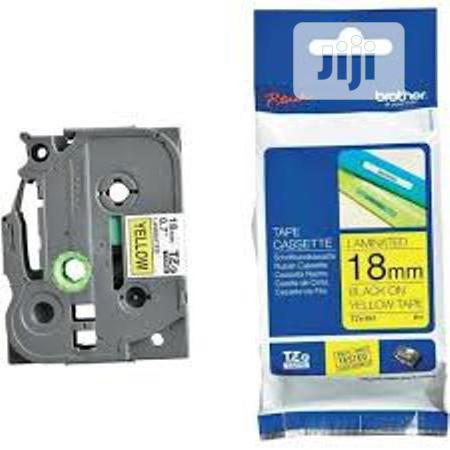 Brother Tze-641 18mm Black on Yellow Labeling Tape